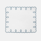 Etretat Placemat with Blue Edge