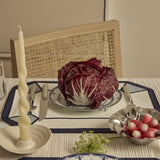 Octagon Placemat in White and Blue