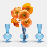 Tess Bud Vase in Blue (Set of 3)