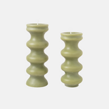 Statement Candle in Sage Green