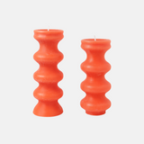 Statement Candle in Orange