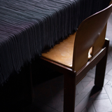 Pleated Tablecloth in Black