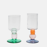 Miami Wine Glass in Pale Pink (Pair)