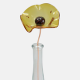 Poppy Glass Flower in Yellow