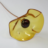 Poppy Glass Flower in Yellow