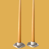 Pair of Wave Candleholders
