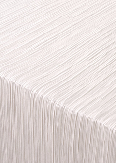 Pleated Tablecloth in White