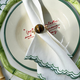 Escamas Napkin in Green
