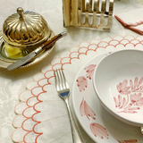 Escamas Placemats in Coral