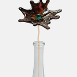 Cosmos Glass Flower in Chocolate