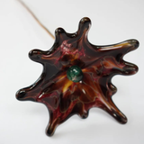 Cosmos Glass Flower in Chocolate