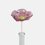 Icelandic Poppy Glass Flower in Pink