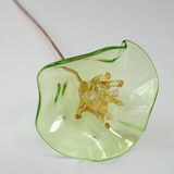 Hellebore Glass Flower in Green
