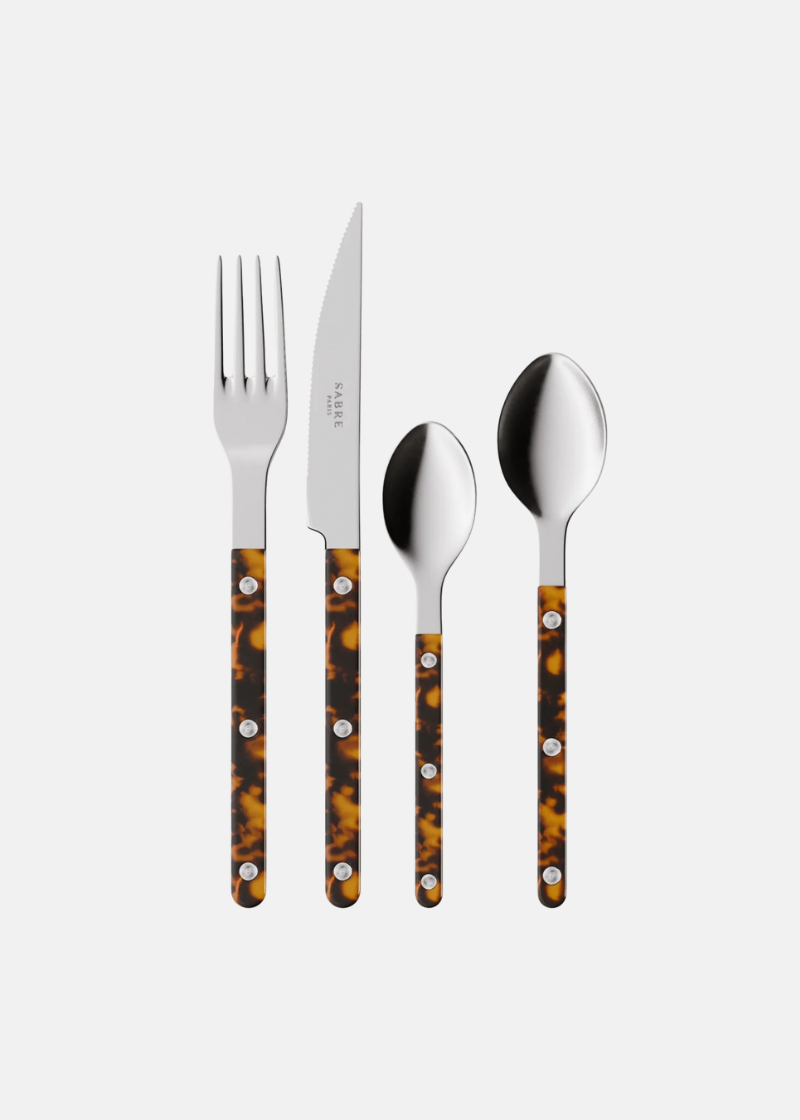 Bistrot Pearly Cutlery Set in Tortoise