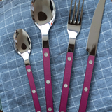 Bistrot Pearly Cutlery Set in Aubergine