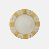 Flor de Lis Dinner Plate in Yellow