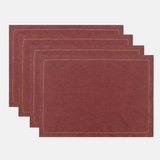 Double Hemstitch Edge Placemats (Set of 4)