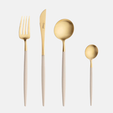 Goa Cutlery in Ivory & Gold