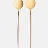 Goa Cutlery in Ivory & Gold