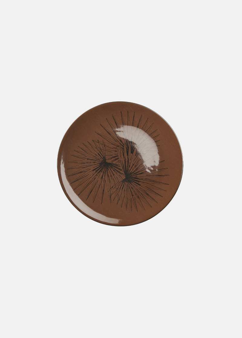 Paradise Dinner Plate in Brown