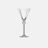 Daphne Wine Glass in Clear & Gold, Set of 4