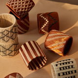 Pacífico Napkin Ring in Palm & Copper