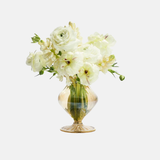 Scallop Bud Vase in Champagne